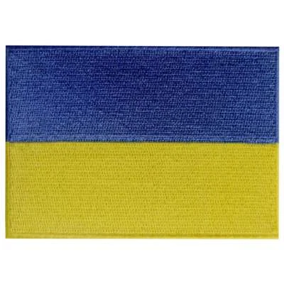 Embroidered patches Iron On Sew On patch badges Appliques Nation Ukraine Flag - Image 1 of 4