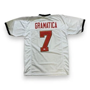 Martin Gramatica Signed White Jersey Beckett  Tampa Bay Buccaneers  Bucs Champs - Picture 1 of 4