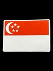 Autocollant vinyle drapeau de Singapour autocollant 3 « x 2 »