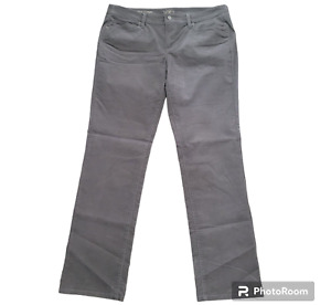 LOFT Jeans Modern Straight Corduroy Gray Stretch Lightweight Size 31/12