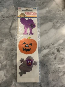 Adesivi Sandylion vintage mylar nuovi sigillati Halloween gatto zucca fantasma anni 80 - Foto 1 di 2