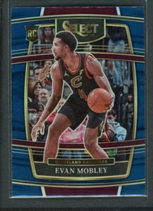 2021-22 EVAN MOBLEY PANINI SELECT CONCOURSE BLUE ROOKIE RC #5 - Picture 1 of 2