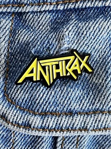 Anthrax Heavy Metal Band Logo Emaille Pin - Top Zustand - Bild 1 von 4