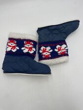 Vtg Cabin Tent Booties slippers polar bear size M 6.5 - 7.5