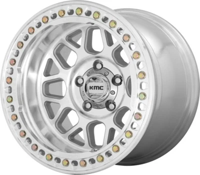 KMC KM235 Grenade Crawl Beadlock 20x10 6x5.5 Machined Wheel 20" -48mm Rim - Imagem 1 de 4