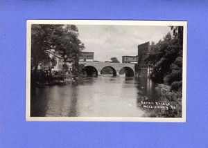 Foto real del puente Battell de Middlebury, Vermont años 30 o 40 - Imagen 1 de 2