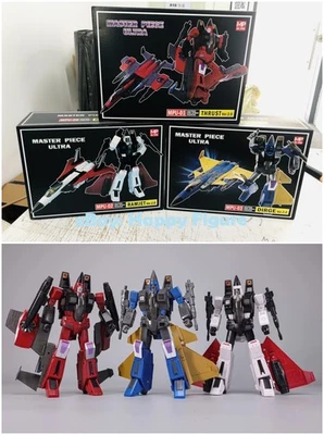 Set of 3! New MPU01 Thrust/ 02 Ramjet/ 03 Dirge Transforms Jet Figure In Stock - Image 1 of 4