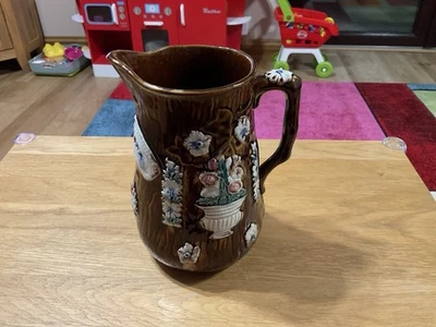 Bargeware Large Jug / Barge Ware Pitcher Large Glazed Brown Pitcher Old/Vintage - Image 1 of 4