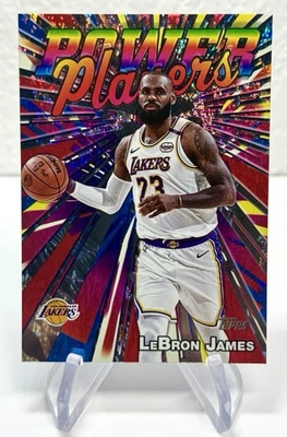 2025-26 Topps Power Players #PP-7 Lebron James Sand Glitter Holo Foil Lakers  - Image 1 of 2