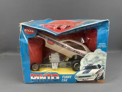 RARA scala 1/12 Cox motore a gas alimentato Pinto Funny Car Dragster Tether Car nuova con scatola - Immagine 1 di 4