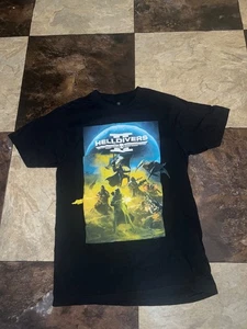 2024 Helldivers 2 II Herren Small T-Shirt Schwarz Videospiel - Bild 1 von 8