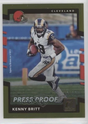 2017 Panini Donruss Press Proof Gold /50 Kenny Britt #81 - Image 1 of 2