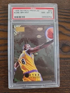 1996-97 Skybox Premium #55 Kobe Bryant Lakers RC Rookie HOF PSA 9 MINT - Picture 1 of 3