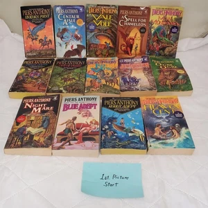 Piers Anthony Fantasy Book Lot 15 Vintage Titles incl. Xanth Series, Adept Saga - Picture 1 of 19
