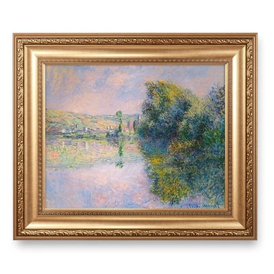 The Seine at Vetheuil by Claude Monet Framed Size:26x22 inches,Image Size:20x... - Image 1 of 4