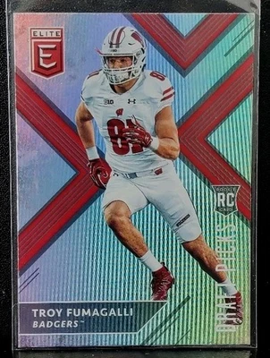 2018 Panini Elite Draft Picks Troy Fumagalli RC #138 Wisconsin Badgers TE (jc) - Image 1 of 2