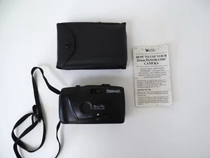 Panorama Wide Pic 35mm Film Point and Shoot Camera Black Panoramic Vintage - Picture 1 of 8