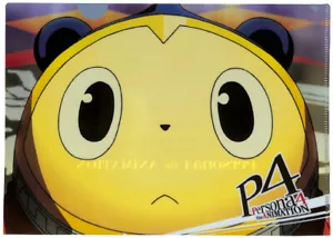 Persona 4 Clear File Folder Special Kuji Platinum Prize F 03 D Teddie Teddy Kuma - Picture 1 of 2