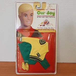 HTF VINTAGE NEW 1983 SHILLMAN OUR BOY CRAIG KEN 12 INCH BLUE WHITE CLUB OUTFIT - Picture 1 of 6