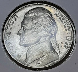 1939 Jefferson Nickel  P - BU - Uncirculated - Picture 1 of 2