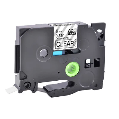 Compatible with Brother P-Touch PT-D210 TZ-121 Black On Clear Label Tape 9mm - Image 1 of 4