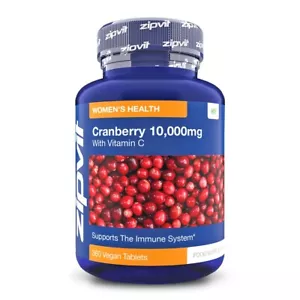 Zipvit Cranberry Tablets 10,000mg with Vitamin C, High Strength Immune Support - Picture 1 of 6
