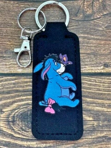 Lip Balm Holder Keychain Eeyore Winne Pooh Travel Party Favor Gift RTS - Picture 1 of 1