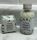Sweet And Shimmer Frosted Coconut Bath Fizzer & Salts Gift Set - FREE SHIPPING