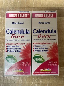 (2) Boiron Calendula Burn Relief Homeopathic Soothing Ointment 1oz Per Tube 8/24 - Picture 1 of 3