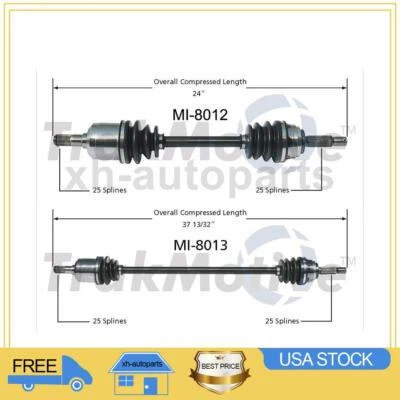 Para Mitsubishi Eclipse 1990~1994 2X eje delantero izquierdo derecho TrakMotive CV Foto 1 de 3