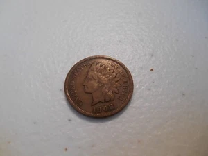 1908 Indian Head 1 Cent F - Bild 1 von 2