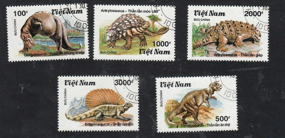  Vietnam, # 2113-17 Dinosaurs set, 5 stamps, CTO - Image 1 of 1