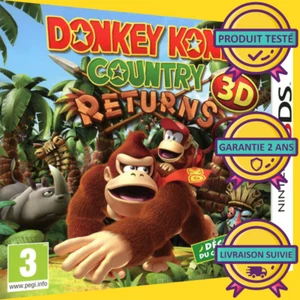 🍌 DONKEY KONG COUNTRY RETURNS 3D - NINTENDO 3DS 🍌 - Picture 1 of 5