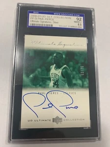 PAUL PIERCE AUTOGRAPHED 2000-01 UPPER DECK ULTIMATE COLLECTION CARD SGC 62/75 - Picture 1 of 5