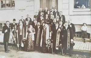 Carte photo Compagnons du devoir Tonneliers Boulangers, Tours Indre-et-Loire 37 - Picture 1 of 6