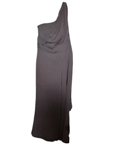 Vestido formal Jim Hjelm Ocasiones gris un hombro dama de honor talla 12 - Imagen 1 de 8