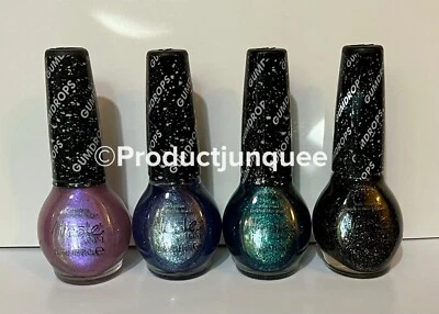 LOTE de 4 gotas de goma de esmalte de uñas Nicole by OPI lila, arándano, menta, anís Foto 1 de 4