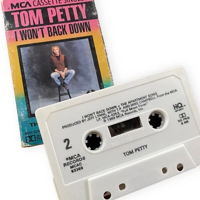 Vintage Tom Petty I Won't Back Down The Apartment Song Cassette Tape Single 1989 Foto 1 de 3