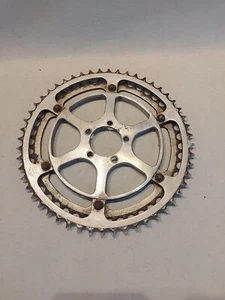 Catena doppia bicicletta TA vintage 46t 52t lega alluminio duralluminio - Foto 1 di 6