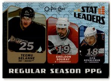 2007-08 O-Pee-Chee Stat Leaders Teemu Selanne/Ilya Kovalchuk/Sheldon Souray #SL5