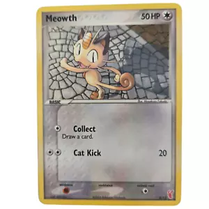 Meowth Basic Pokemon Karte 4/12 Common Colorless Plusle Minun 2006 Light Play - Bild 1 von 2