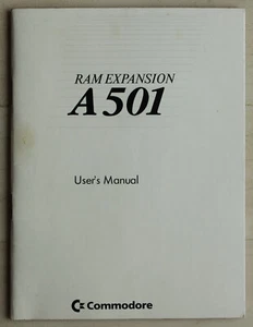 Handbuch Commodore Amiga RAM Expansion A 501 - Bild 1 von 2