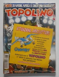 TOPOLINO LIBRETTO BLISTERATO N. 2833 CON COPERTINA E STORIA DI VASCO ROSSI RARO  - Picture 1 of 2
