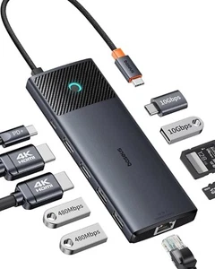 aseus 10-in-1 Docking Station USB C 10 Gbps Up to 4K@120 Hz - Bild 1 von 9
