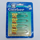 Gerber Novelty Diaper Pins Blue 4 Pack Sealed 1991 Bears Vintage New