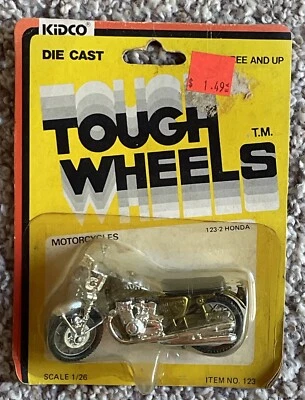 Motocicletas Honda Tough Wheels 1979 1/26 123-2 Die Cast Bike Kidco Cycle Foto 1 de 4