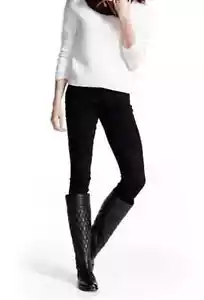 Paige Size 30 Verdugo Ultra Skinny black velvet Cotton pants - Picture 1 of 7