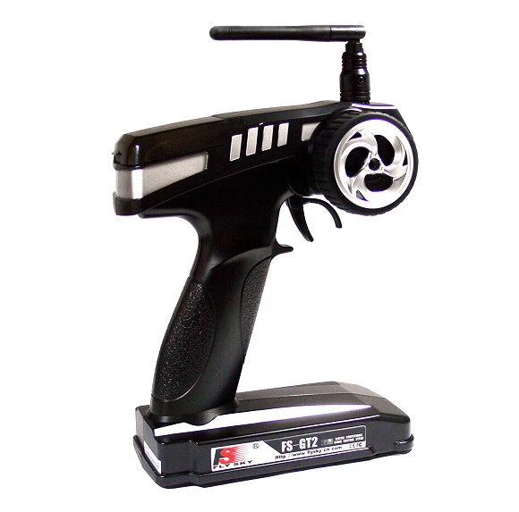 FLYSKY FS GT2 2ch 2.4GHz RC Model Silver Transmitter & Receiver TS904 - Image 1 of 4