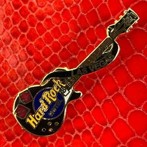 LAS VEGAS US🎸Hard Rock HOTEL®HR PIN🎸1996 Black LES PAUL Guitar RED DICE LOGO🎗 - Picture 1 of 3