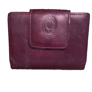 Portatarjetas de identificación y crédito de cuero suave de colección sin marca con emblema de herradura - Imagen 1 de 9